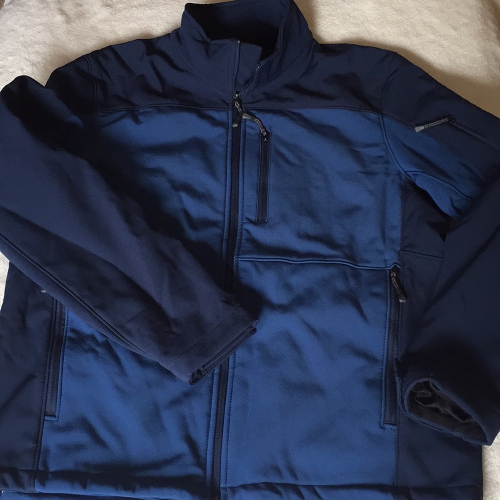 Zeroxposur blue soft shell jacket. NWOT